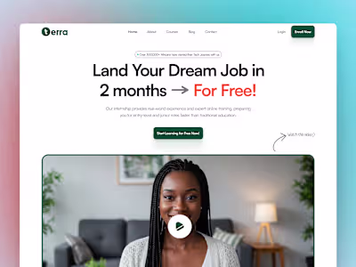 Redesign of Terra website