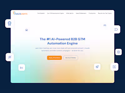 Web Design for Saleslights' AI-Powered GTM Engine