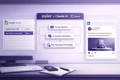 AI-Powered Social Media Content Automation with Zapier & Claude