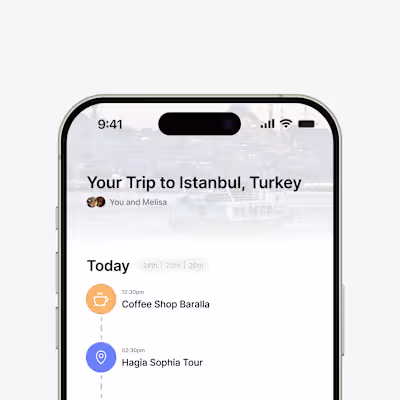 All-in-One Trip Planning App Concept Design