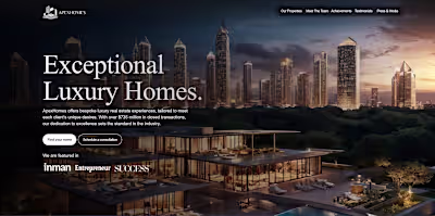 Luxury Real Estate Agency Website