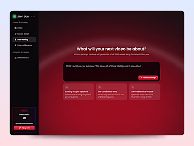 Katria, a YouTube Script Generetor
