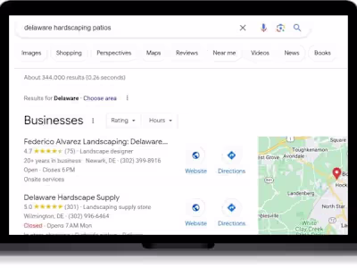 SEO - Google Maps Positioning for Hardscaping Company