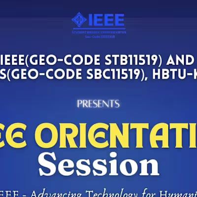 Orientation Poster for IEEE Organization