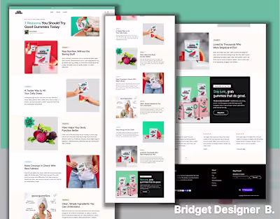 I redesigned this landing page