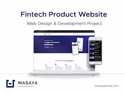 Fintech Product Website
