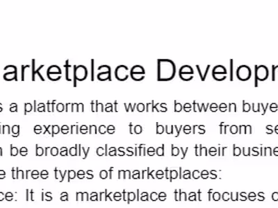 Online - Marketplace Development 