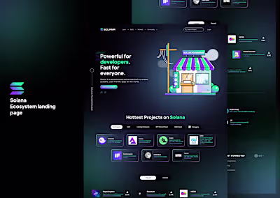 Solana Ecosystem Website Redesign