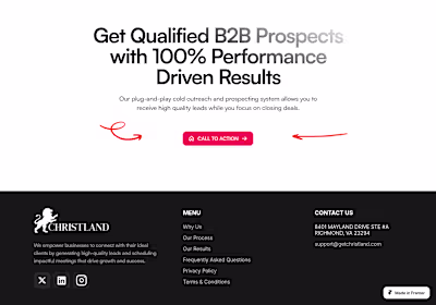 Framer Agency Website for Christland