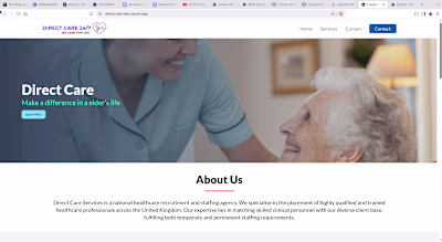 Direct Care Services Website Development