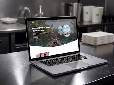 Modern Travel Agency Website UI Design