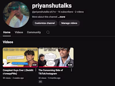 YouTube Videos and Shorts/Reels