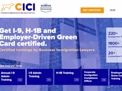 Corporate Immigration Compliance Institute
