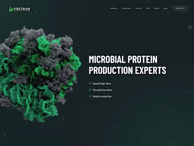 Vectron Biosolutions - Microbial Protein Production Experts