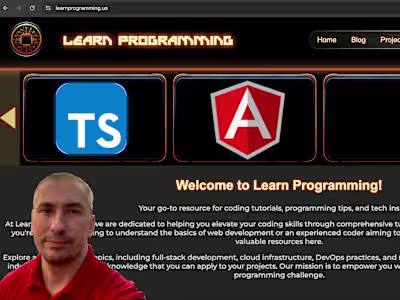 Learn Programming Personal Portfolio Website