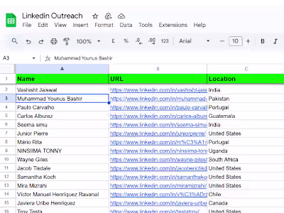 📌 LinkedIn Outreach – Targeted Engagement for Global Prospects