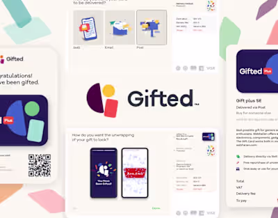 Gifted – Mobile Gifting App UI/UX Design