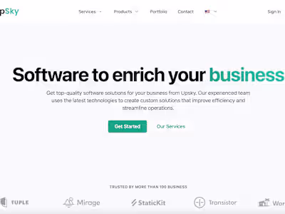 UpSky Website