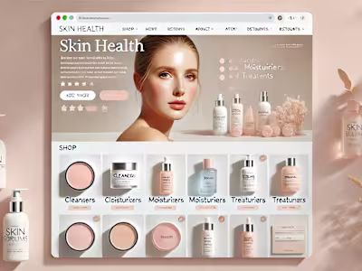 Skin Health E-Commerce Website - UAE