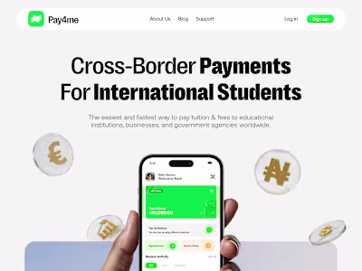 Pay4me Homepage redesign
