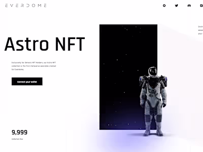 Framer Development for astronft.everdome.io web3