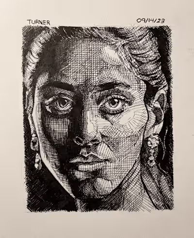 Ink Portraits // Micron and Gel Pens