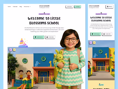 Little Blossoms Preschool Website on Framer