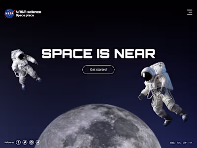 Space | Full screen website design