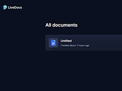Live Document Editor