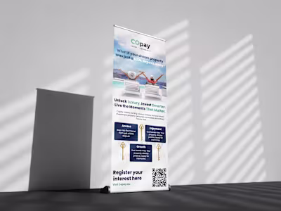 COpay Pull up banner - Marketing material design 