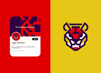 Tiger Hound Logo Design