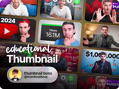 YouTube Thumbnail Design (Educational) 