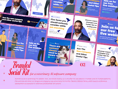 Social Kit for a Veterinary AI Software Company