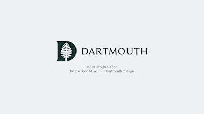 Dartmouth College | UX&UI Design AR App
