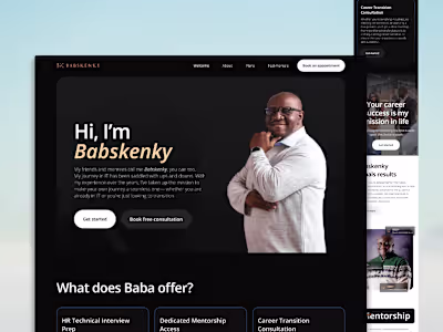 Career Coach & Mentor Website