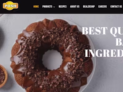 Website Development for Spice Brand Posh Foods