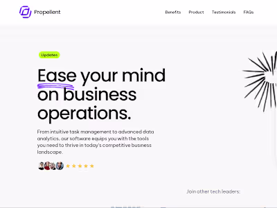 Propellent — Startup Landing Page