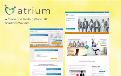 Atrium Corporate Website Redesign
