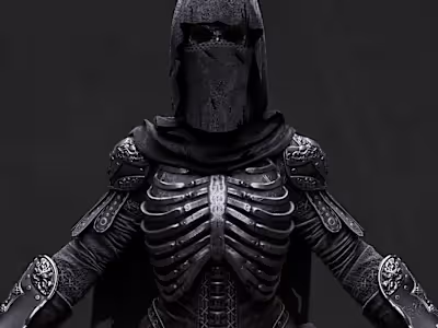 Female Necromancer Armor for Unreal Engine