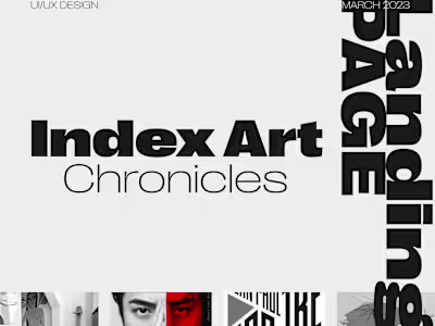 Landing page || Digital art newspaper