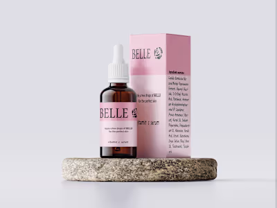 vitamin c serum packaging/Label design