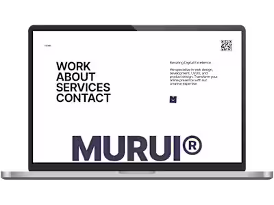 Murui - A Digital Product Studio Website Built on Framer