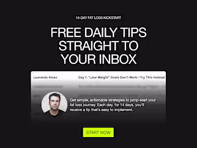 Health & Fitness Website made on Squarespace