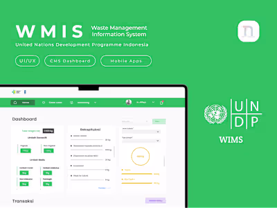 UI/UX Waste Management Information System UNDP Project