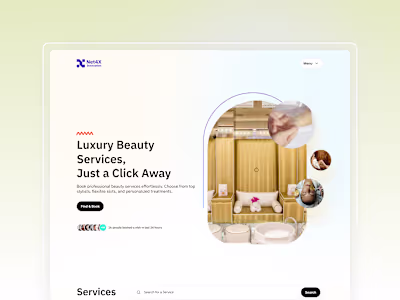 Net4X Innovation: Luxury Service Booking Platform UI/UX Design
