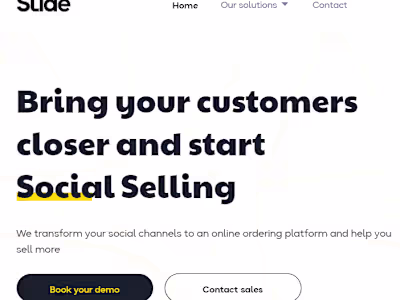 Slide - A Social Commerce Solution