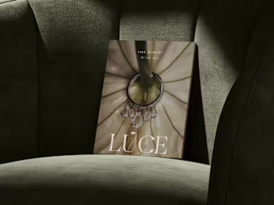 Brand identity for LUCE, a fine jewelry brand opening soon i...