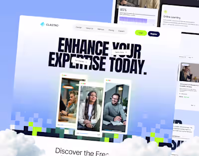 Clastro - Course Learning Education - Website Design