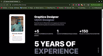 A Single Page Portfolio From PSD Doc