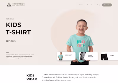Import Prism: Corporate Textile Website Development
